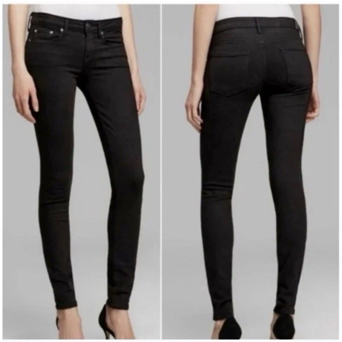 Vince Women's Riley Leggings Black Jeans Size 25 Cotton Made Usa Casual Office
